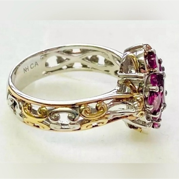 MICHAEL VALITUTTI GARNET CLUSTER RING - Picture 3 of 4